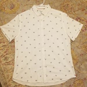 Mens steel and jelly collared button down